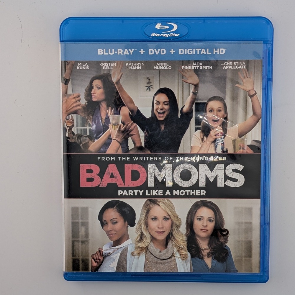 Universal Bad Moms Blu-ray DVD Combo Mila Kunis Comedy R-Rated Movie